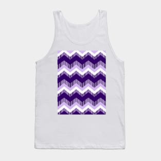 1980s boho chic girly pattern pastel lilac purple chevron Tank Top